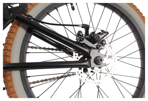 Vélo BMX alu BLACK JACK DISC AL noir 20 pouces 10 kg