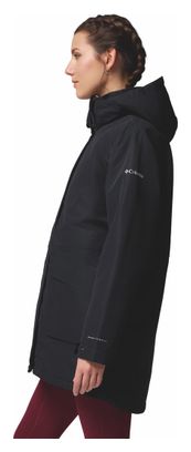 Columbia Pulaski Damen wasserdichter Parka mit Kapuze Schwarz