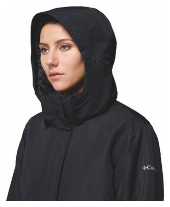 Columbia Pulaski Damen wasserdichter Parka mit Kapuze Schwarz