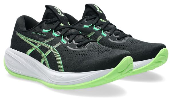 Asics Gel-Cumulus 28 Running Shoes, Black/Green, Men's