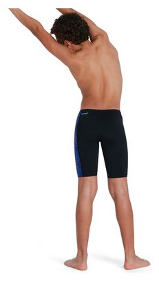 Speedo Boys Digital Panel Swimsuit Black/Blue