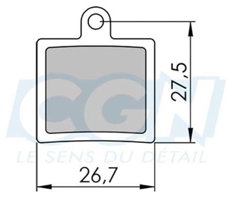 Plaquette frein vtt 20 clarks adapt. hope mini calipers (pr) organique