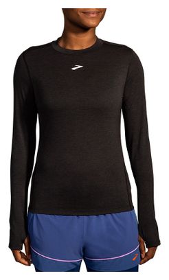 Maillot manches longues Brooks High Point Long Sleeve Noir Femme