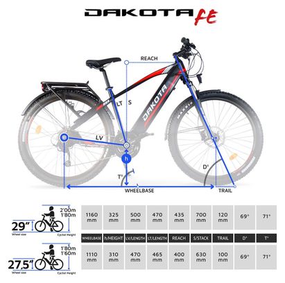 Urbanbiker Dakota FE | VTT | 200KM Autonomie | 29"