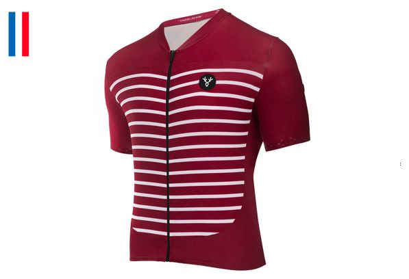 Maillot mangas cortas LeBram Ventoux Burdeos Slim Fit