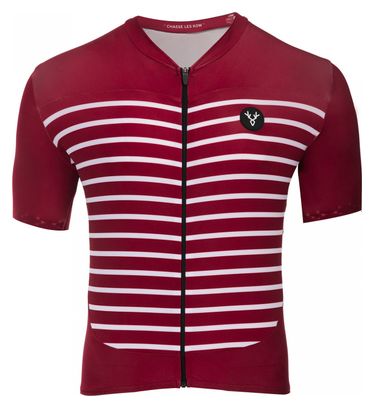 Maillot mangas cortas LeBram Ventoux Burdeos Slim Fit
