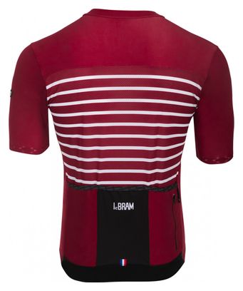 Maillot mangas cortas LeBram Ventoux Burdeos Slim Fit