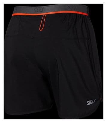 Short 2-en-1 Saxx Hightail Run 5in Noir M