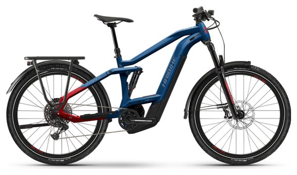 VTT Électrique Tout-Suspendu Haibike Adventr FS 9 Sram SX Eagle 12V 625 Wh 27.5'' Bleu/Rouge