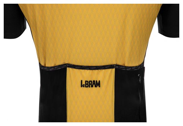 Maillot Manches Courtes LeBram Grand Colombier Jaune Coupe Ajustée