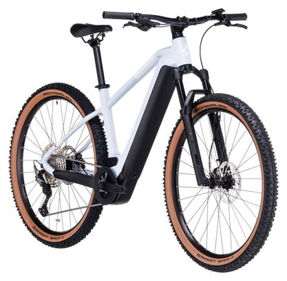 VTT Électrique Semi-Rigide Cube Reaction Hybrid Pro 500 Shimano Deore 11V 500 Wh 29'' Blanc Flash 2024