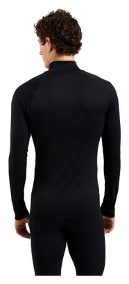 Baselayer Odlo 1/2 Zip Performance Warm Noir Homme