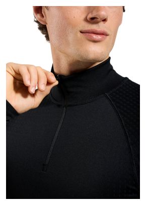 Baselayer Odlo 1/2 Zip Performance Warm Noir Homme
