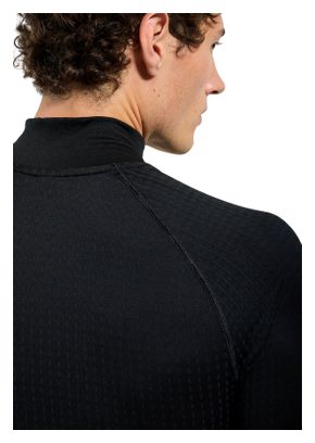 Baselayer Odlo 1/2 Zip Performance Warm Noir Homme