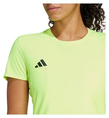 Maillot manches courtes adidas Adizero Jaune Femme