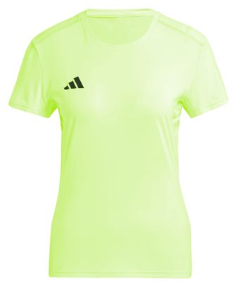 Maillot manches courtes adidas Adizero Jaune Femme