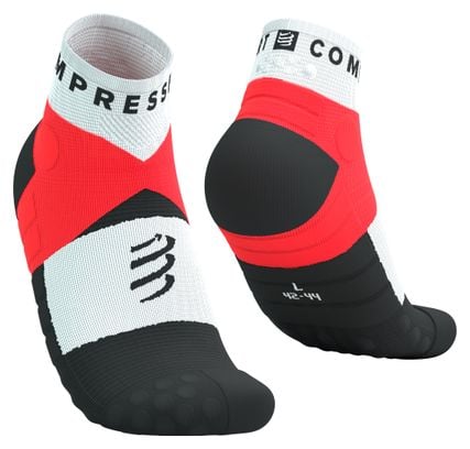 Compressport Ultra Trail Low Socks Red/White