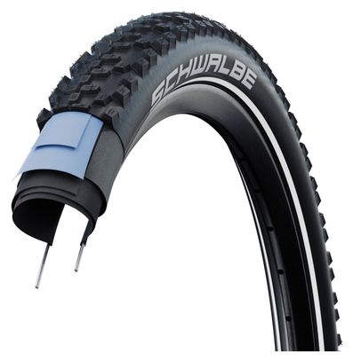 Pneumatico Schwalbe Smart Sam 27,5'' Tubetype Rigid Double Defense Race Guard Addix E-Bike E-50 Black Reflex