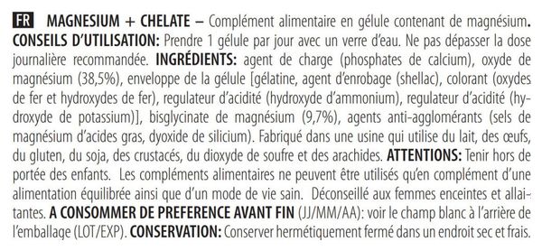 Magnesium + Chelate (60 Caps) - Biotech Usa - Magnésium