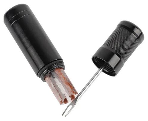 Kit de réparation crevaison tubeless vélo – Outil d’insertion + 5 mèches