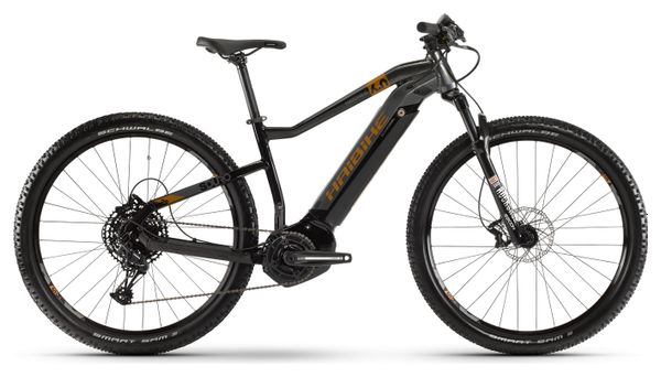 Haibike SDuro HardNine 6.0 Electric Hardtail MTB Sram SX Eagle 12S 500 Wh 29'' Plus Grey Black 2020