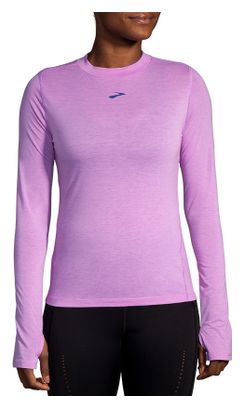 Maillot longues Brooks High Point Long Sleeve Violet Femme