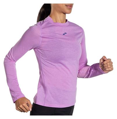 Maillot manches longues Brooks High Point Long Sleeve Violet Femme