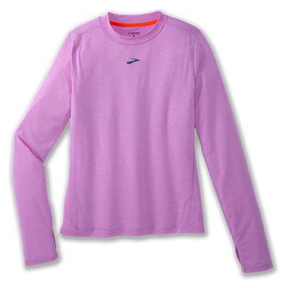 Maillot manches longues Brooks High Point Long Sleeve Violet Femme