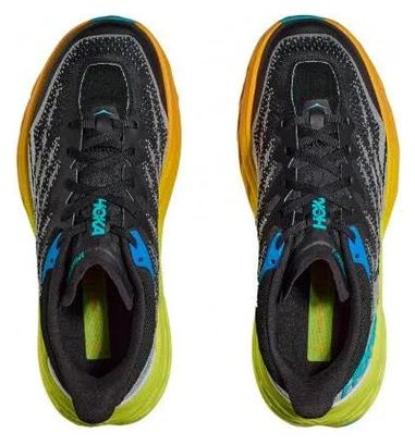 Chaussures de Trail Running Hoka Speedgoat 5 Noir Jaune Bleu