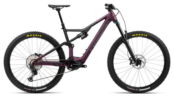 Orbea Rise H10 Elektrische Volledig Geveerde MTB Shimano XT 12S 540 Wh 29'' Metallic Moerbei Paars 2023