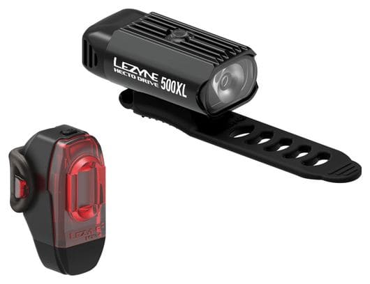Lezyne Hecto Drive 500XL / KTV Pair Light Set Black