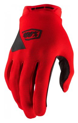 100% Ridecamp Red Long Gloves