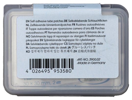 Boîte de Rustines Autocollantes Schwalbe Aerothan (4 unités)