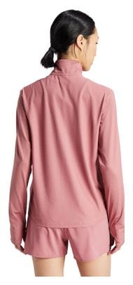 adidas Own The Run Donna Rosa 1/2 Zip Top