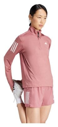 adidas Own The Run Donna Rosa 1/2 Zip Top