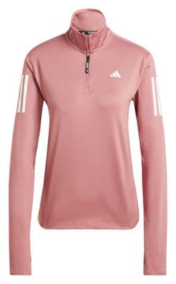 adidas Own The Run Donna Rosa 1/2 Zip Top