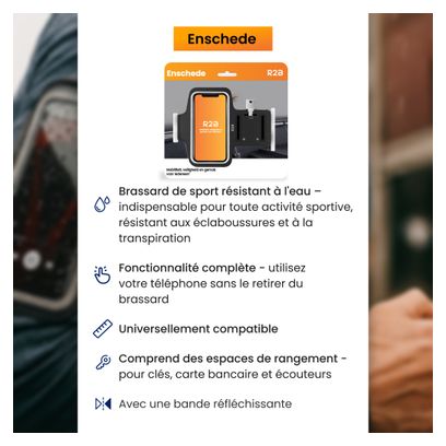 Brassard Téléphone R2B Imperméable pour Course Jusqu'à 6 pouces