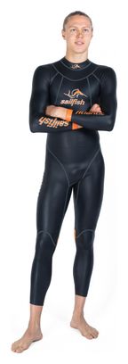 Sailfish Atlantic 2 Neopreen Wetsuit Zwart Oranje