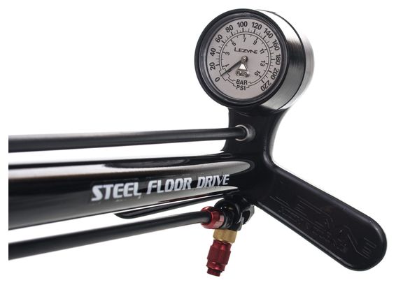 Pompe à Pied Lezyne Steel Floor Drive ABS-1 Pro Noir