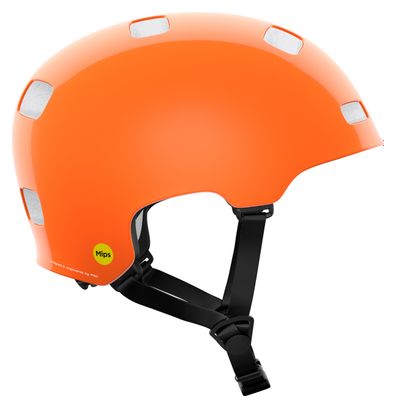 Poc Crane Mips Actinium Fluorescent Orange Helm