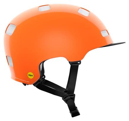 Poc Crane Mips Actinium Fluorescent Orange Helm