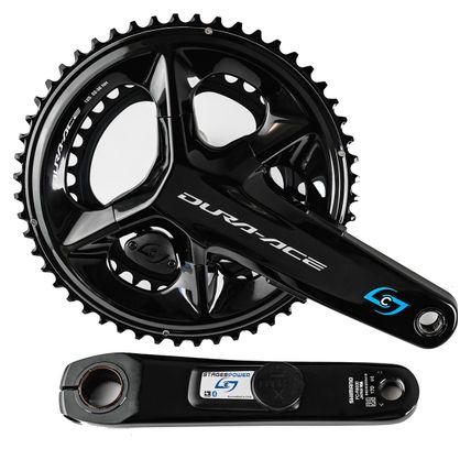 Guarnitura Stages Cycling Stages Power LR Shimano Dura-Ace R9200 52-36T Nero