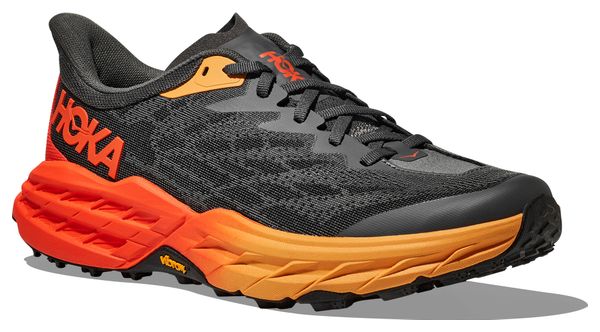Hoka Speedgoat 5 Trail Running Schuh Grau Orange
