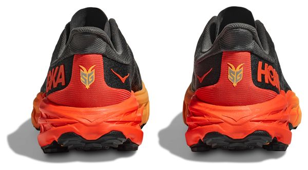 Hoka Speedgoat 5 Grey Orange Trail Running Shoes