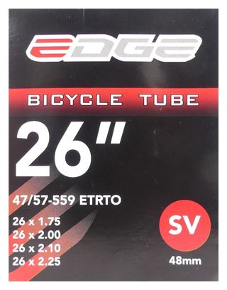 Lot De 2 Chambres à Air 26 Pouces - Valve Française (Presta) - Compatible VTT, Ville, Gravel, Vélo Hollandais - ETRTO 47-559 Etc.