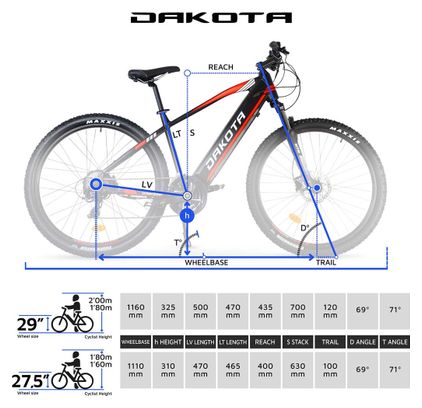 Urbanbiker Dakota | VTT | 200KM Autonomie | 29"
