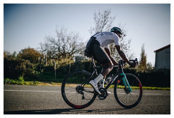 Maglia manica corta LeBram Ventoux Bianco Blu Vestibilità slim