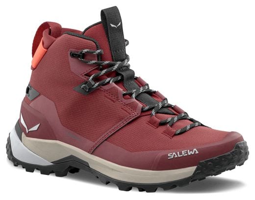 Dames wandelschoenen Salewa Puez Mid Powertex Bordeaux