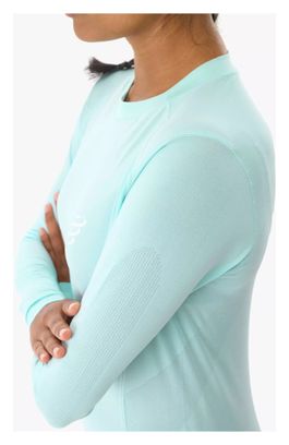 Maglia a maniche lunghe Compressport Performance Donna Light Blue