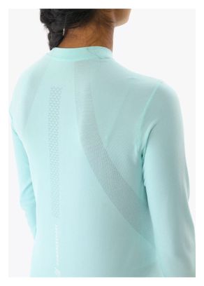 Maglia a maniche lunghe Compressport Performance Donna Light Blue